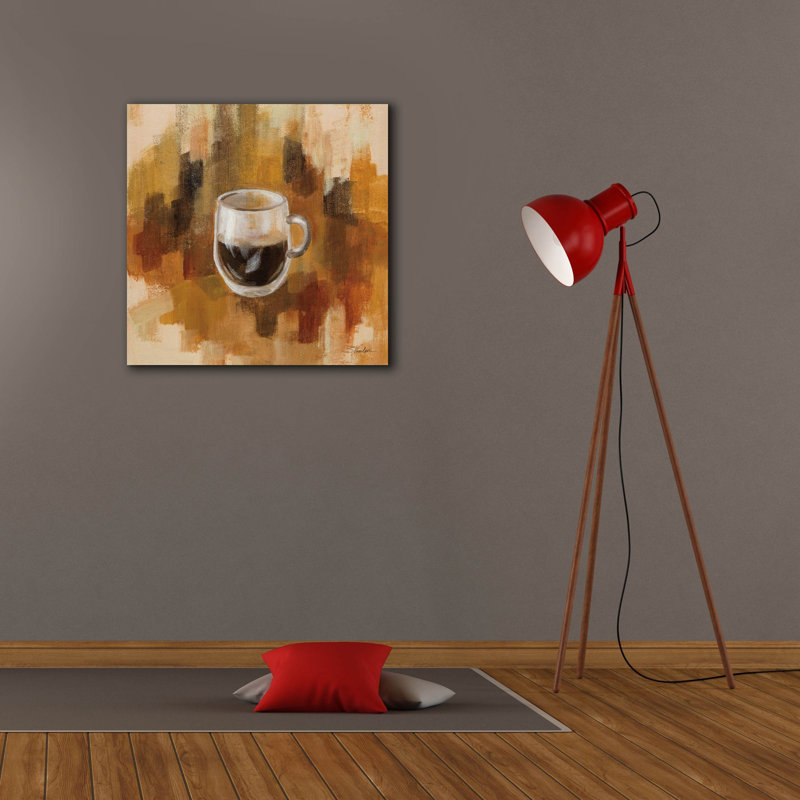  «Abstract Coffee 3» par Silvia Vassileva, art mural sur toile, 26 po x 26 po, H 26 po x l 26 po