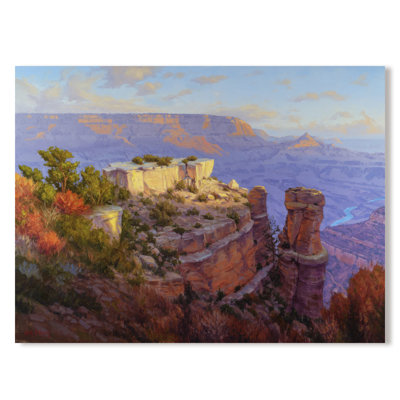 Châteaux dans le ciel, estampe numérique sur toile tendue avec châssis