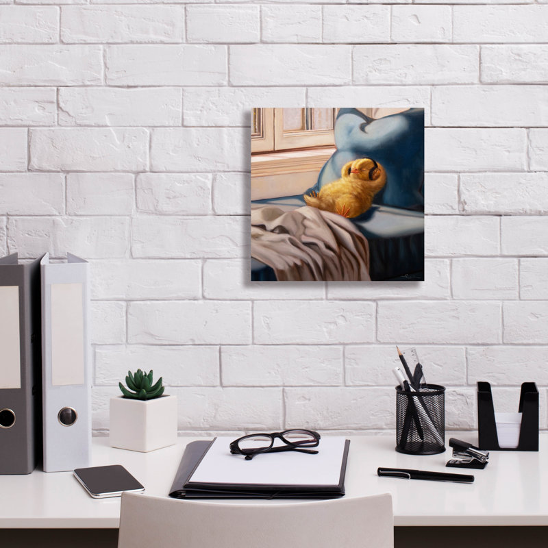 Toile épique Graffiti «Cozy Beats» par Lucia Heffernan, 12 po x 12 po, H 12 po x l 12 po
