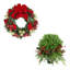 26" Holiday Wreath with UV Rated Boxwood Drop-In