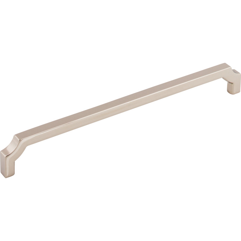 Davenport 7 9/16" Center to Center Bar pull, Polished Nickel, 8 13/16" Center to Center
