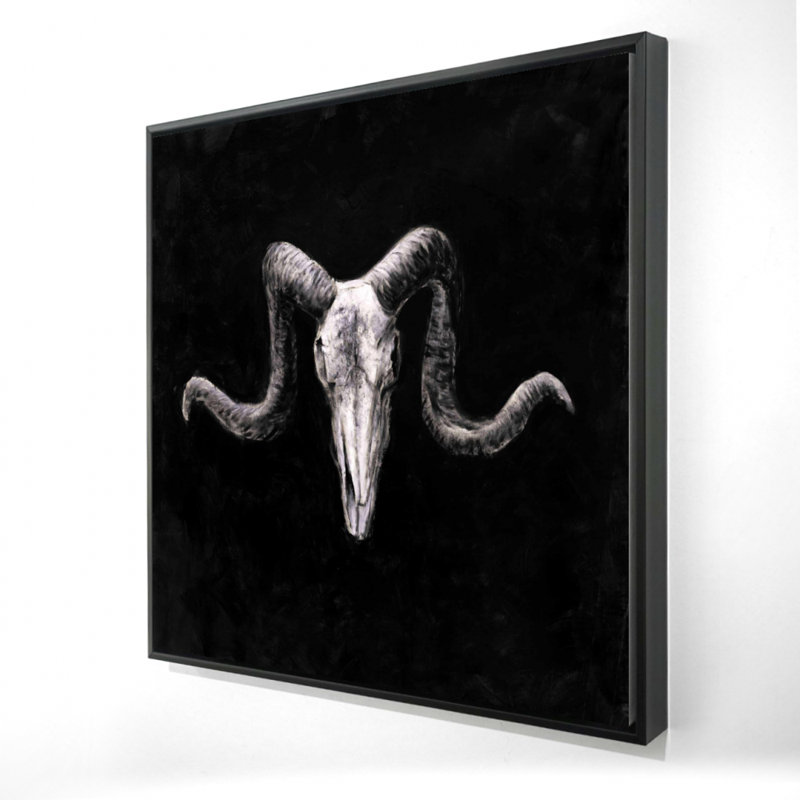 «Skeleton Skulls», art grunge sur toile noire