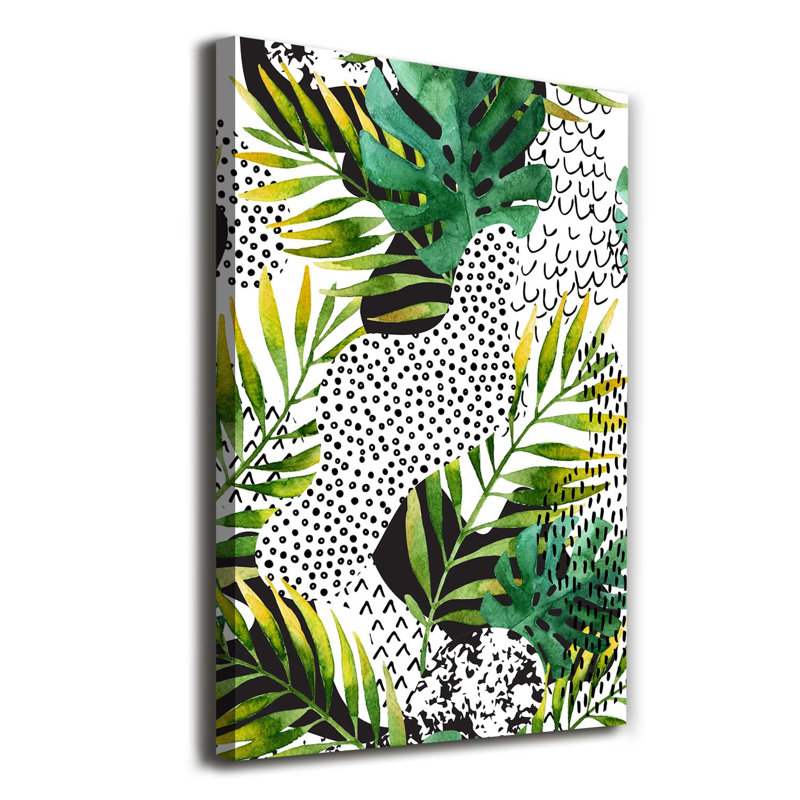 Tropical Leaves - Wrapped Canvas Print
