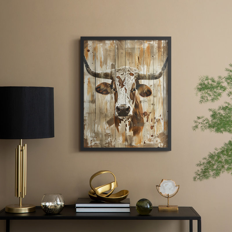ANIMALS Series D III - reproduction encadrée de qualité supérieure - prête à être accrochée - aucun clou requis, Noir