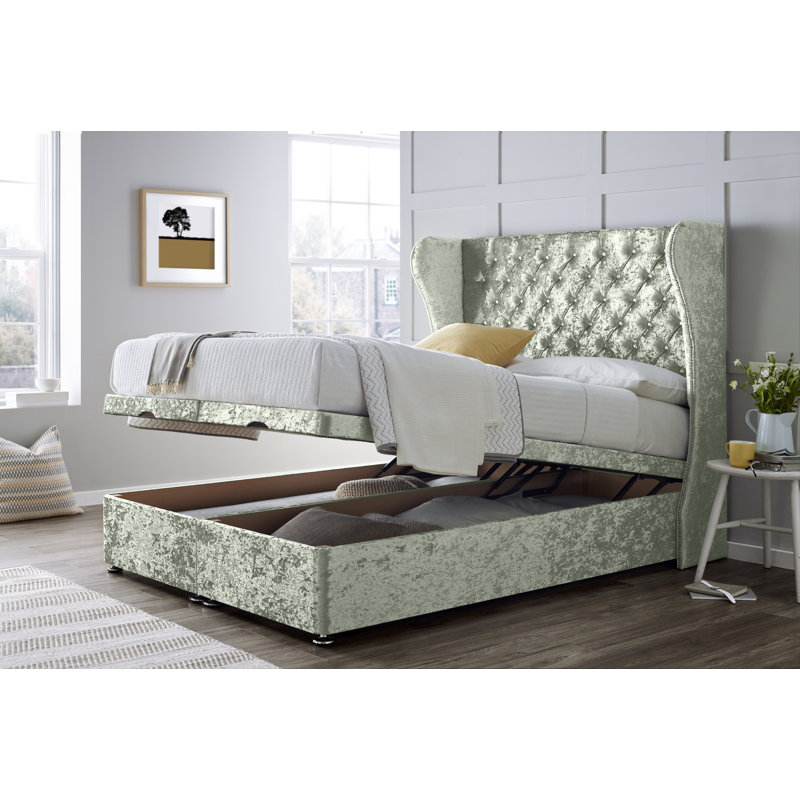 Divan Bed with 54" Floorstanding Headboard, Super King (6'), Grey