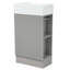 Meuble-lavabo moderne de 18,6 po avec lavabo, tablette à deux niveaux et orientation à gauche ou à droite pour un rangement efficace-21079176