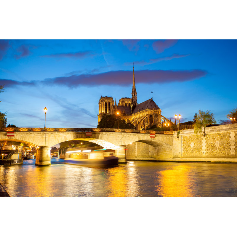 Notre Dame Cathedral by Extravagantni - Wrapped Canvas Print, 30cm H x 46cm W
