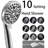 Dual Handheld Shower Head Combo,Rainfall Shower Head And 10 Modes High Pressure Hand Held Showerhead-124638918