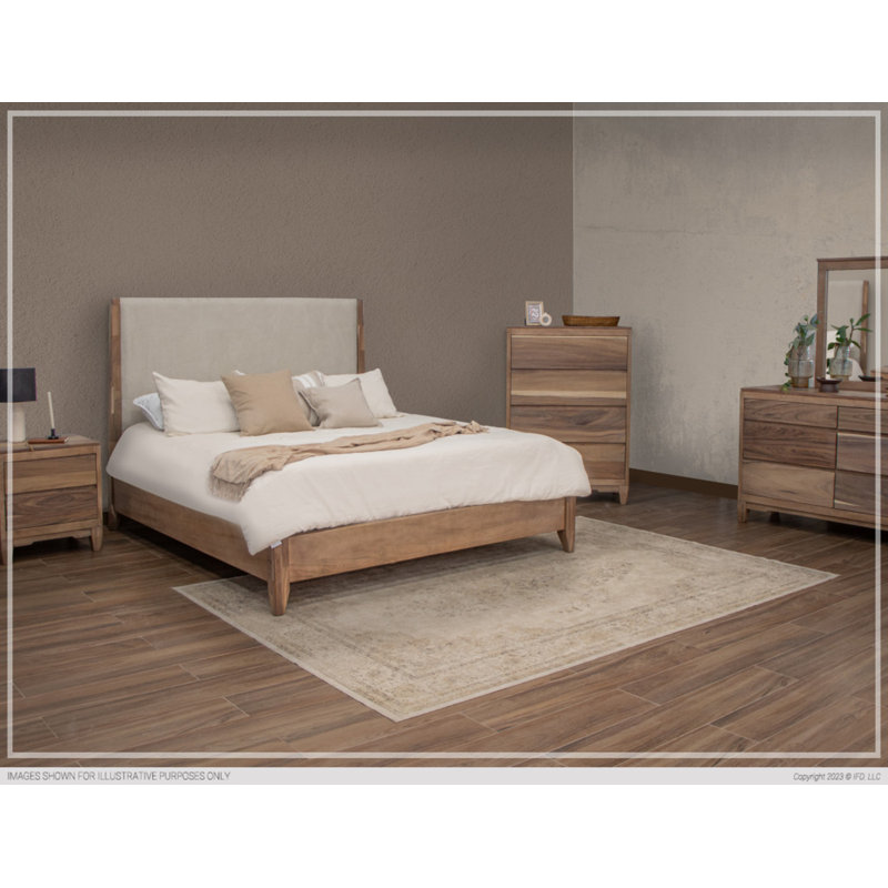 Abdallah Upholstered Platform Bed, King
