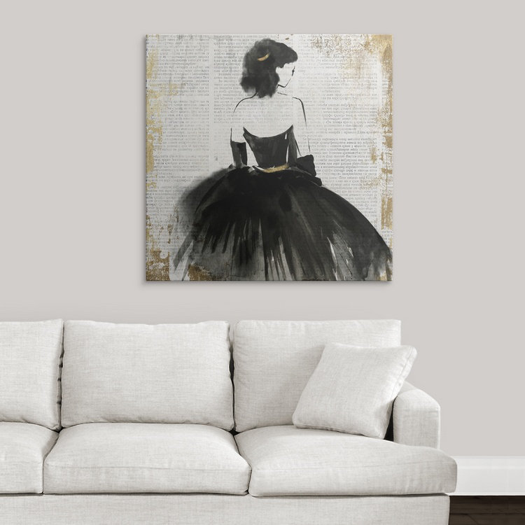 Lady Lady par Ainara, impression sur toile, H 48 po x l 48 po x P 1,5 po