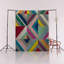 Tapis décoratif multicolore à motifs géométriques rectangulaires-411463189