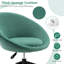 Orren Ellis - Ensemble de 2 chaises de bureau pivotantes réglables avec roulettes flexibles - bleu-1580934670