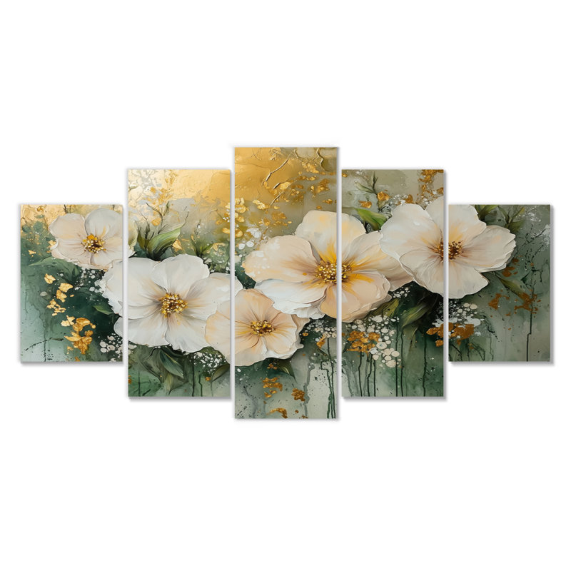 Maclennan - Wildflowers Wall Art - ensemble d'art mural traditionnel 5 pièces