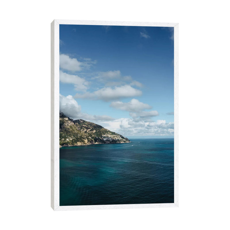 Amalfi Coast IX by Bethany Young - Print on Canvas, 66.04cm H x 45.72cm W x 3.81cm D, White Framed