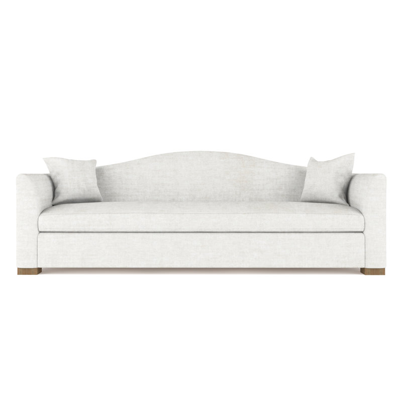 Canapé Horatio, H 33 po x l 108 po x P 36 po, Velours écrasé albâtre, Patiné