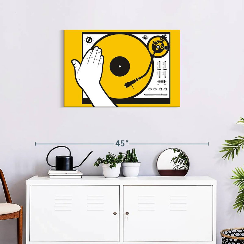Abarca DJ Vinyl Scratch, 20" H x 30" W