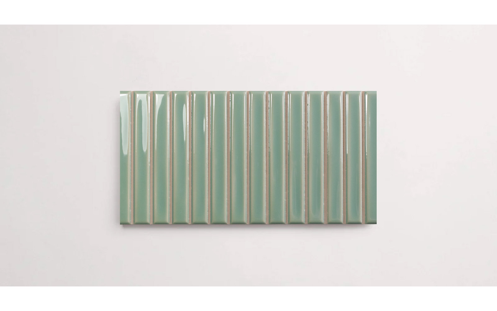 Love Bars 5" x 10" Glossy Tile, Fern