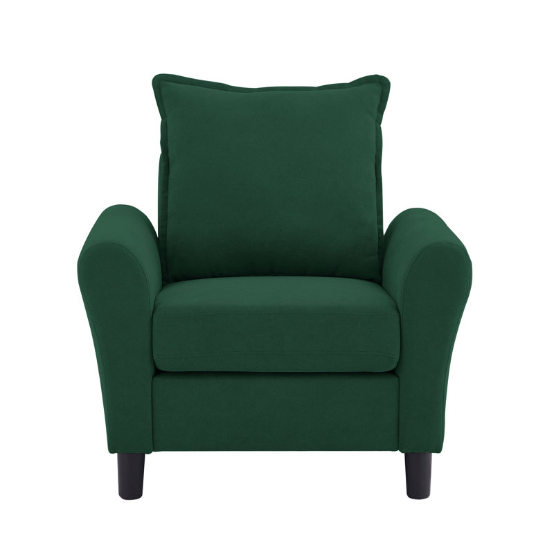 Danaysha 34.65" W Comfy Accent Armchair, Green