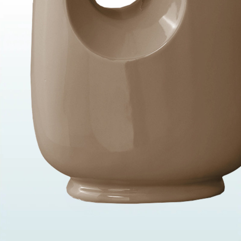 Abel Standard Ceramic Table Lamp in Brown and Ivory Shade, 25.51'' H X 15.89'' W X 10.74'' D