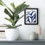 Bleu eucalyptus I - impression encadrée-118052896-118052893