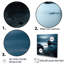 «Black and Blue Rocky Beach Horizon», reproduction d'art mural plage et océan-972415050-972415048