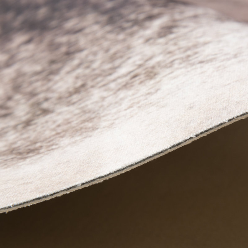 Tapis en cuir de vache brun