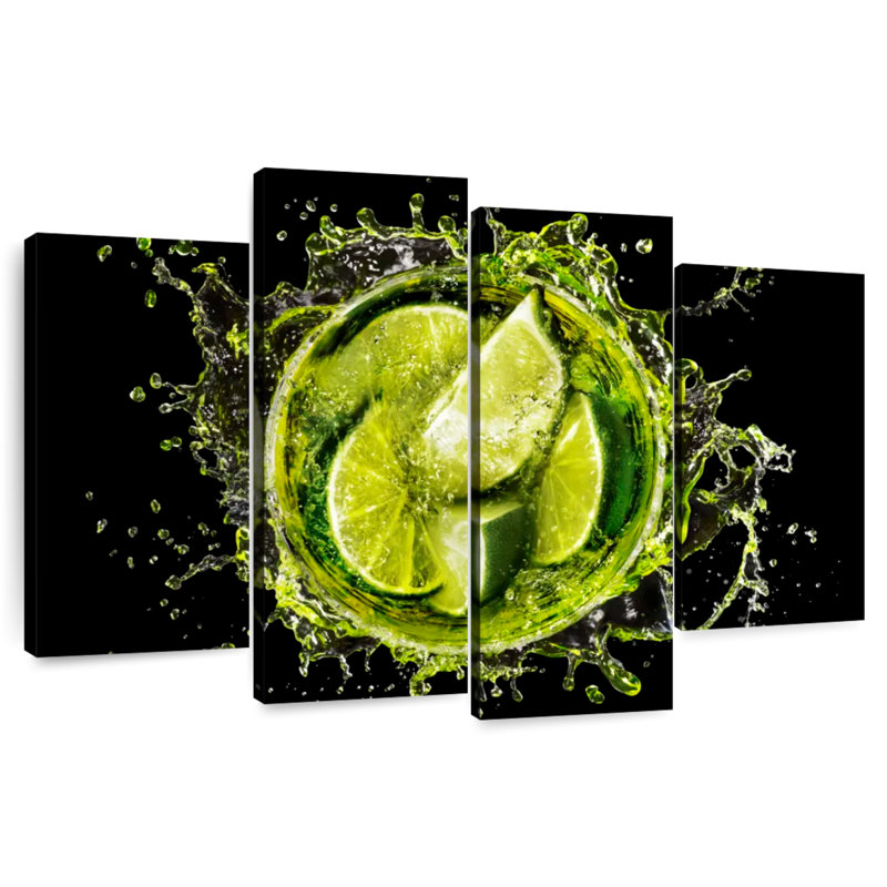 Yarlin Lime Cocktail Splash, H 32 po x l 52 po