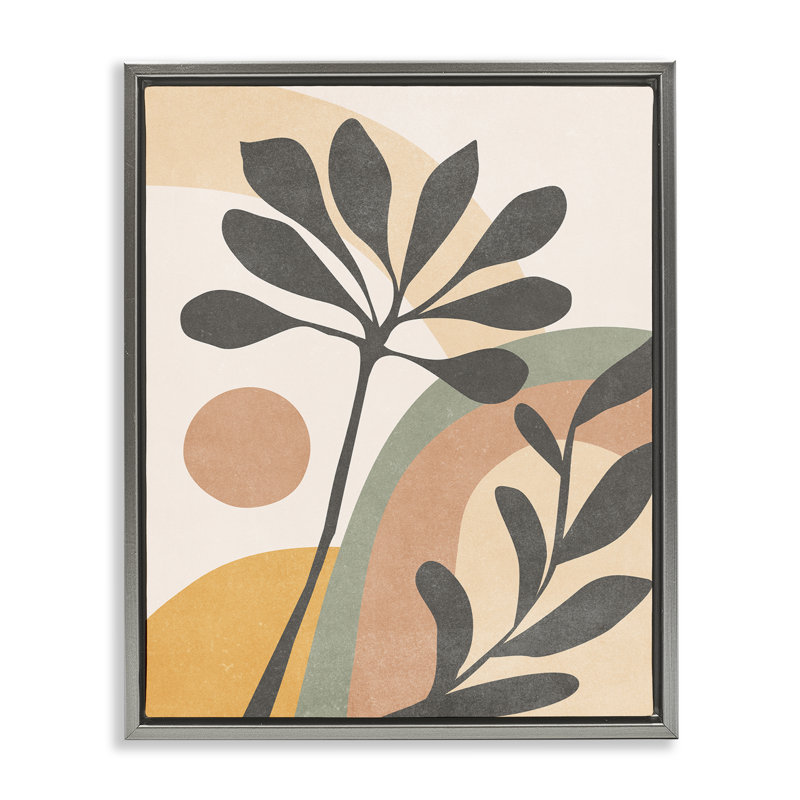Art mural rétro sur toile Floater, Cadre flottant gris lustré, H 21 po x l 17 po