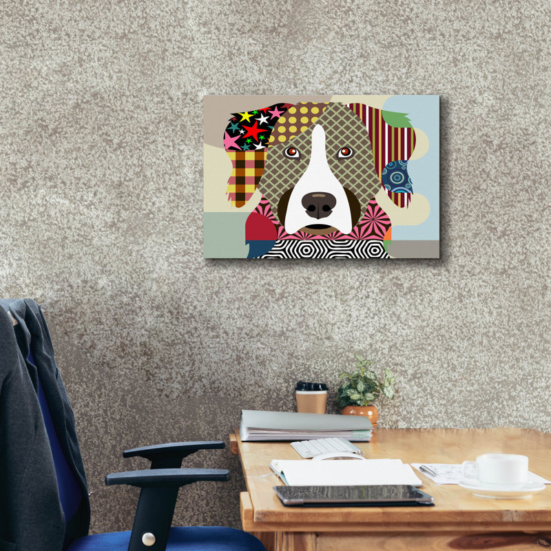 «Bernese Mountain Dog» par Lanre Adefioyue, H 20 po x l 24 po x P 0,75 po