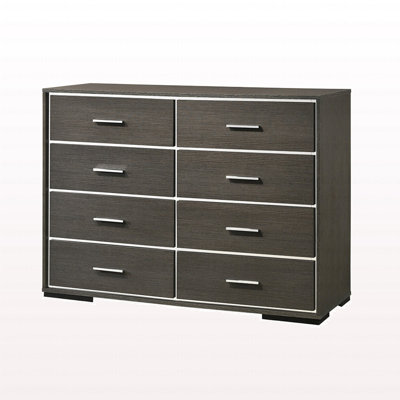 Commode en chêne gris de style moderne