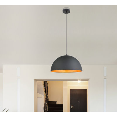 Rodiguez 1 - Light Black Dome Pendant