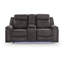 Causeuse inclinable avec console