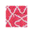 Stahl Hand Woven Flat Weave Wool/Cotton Geometric Rug in Red/Ivory-919658330
