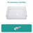 Bathroom Vessel Sink Above Counter White Bowl Sink Rectangle For Bathroom, Diamond Texture Design, Tempered Glass Vessel Sink With Pop-Up Drain (No Faucet)(Includes Only The Bathroom Sink)