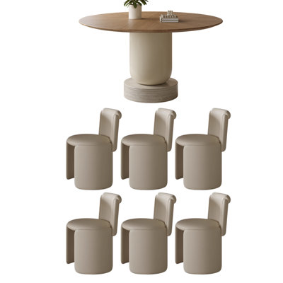 Table ronde créative en chêne durable haut de gamme Creative