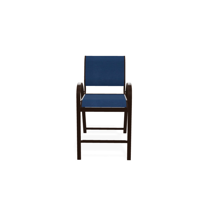 Tabouret de bar 42 po Holna, Cobalt 35D Sunbrella®, Kona texturé