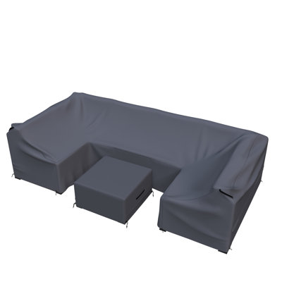 Merton PE Rattan Outdoor Patio Furniture Set Cover by Arlmont & Co.