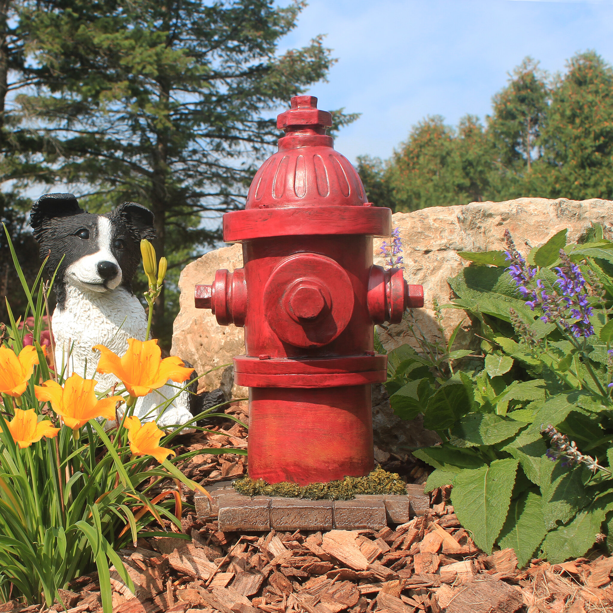 Design Toscano Dog's Second Best Friend Fire Hydrant Statue & Reviews ...