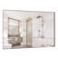 Miroir de salle de bain surdimensionné avec plateau mural amovible (miroir inclus seulement)-1016153558
