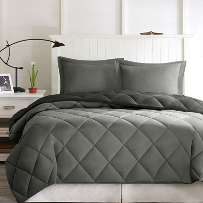 Essentials Twin/twin Xl 3m Comforter With Down Alternative Filling And Shams 100% 2 Zipper