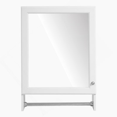 Bathroom Mirror Cabinet, Wall Mounted Cabinet With Adjustable Shelf, Soft Close Door