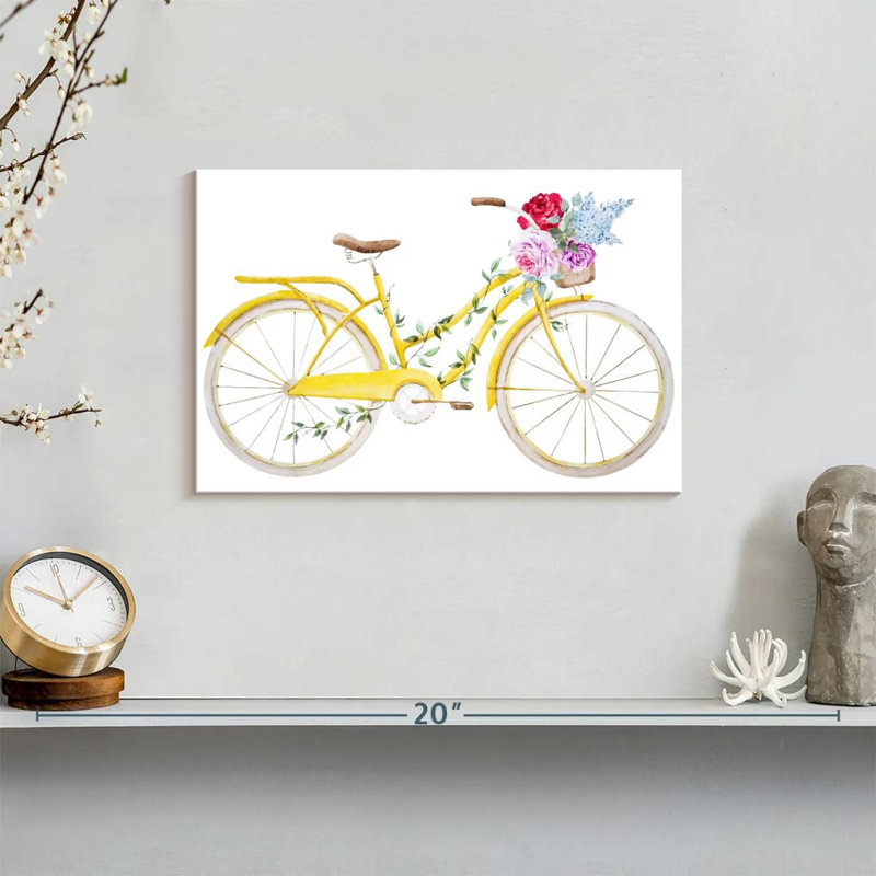 Mehar Flower Bicycle, 8" H x 12" W
