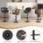 Modern Swivel Faux Leather Bar Stool-1578393038