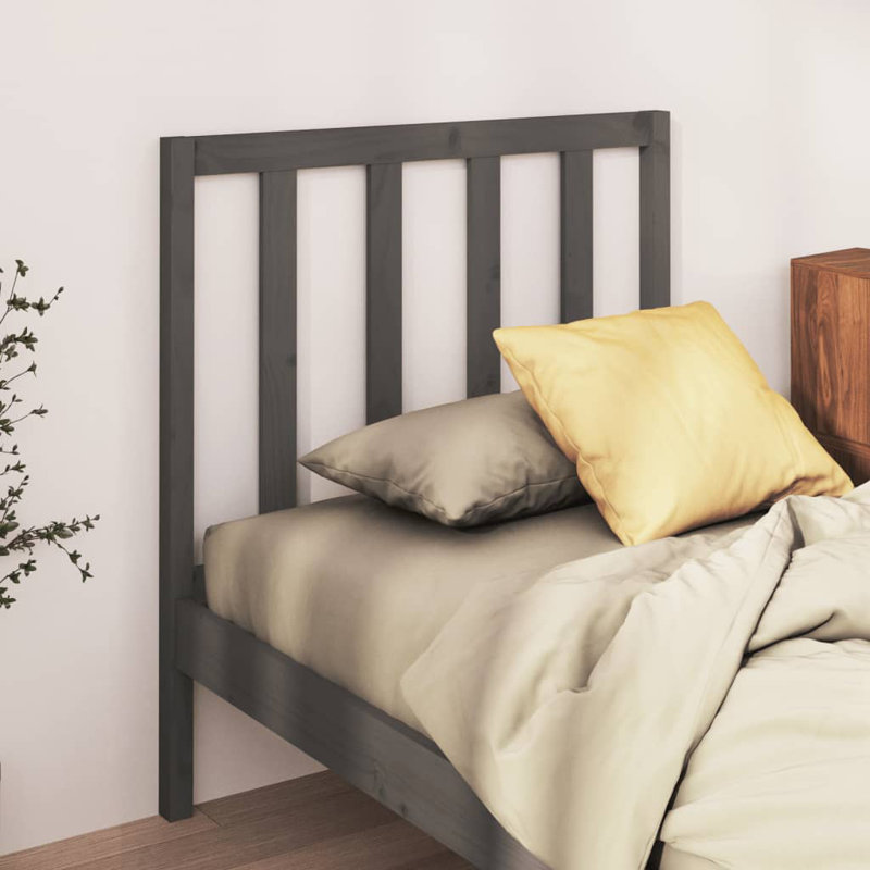 Gossoncourt Solid Wood Headboard, Single (3'), Grey