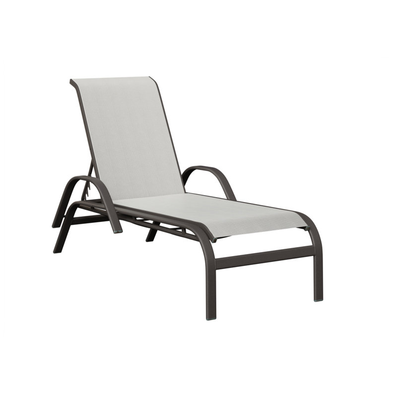 Chaise longue berlinoise en graphite moucheté Berlin, Gris pâle, Graphite moucheté