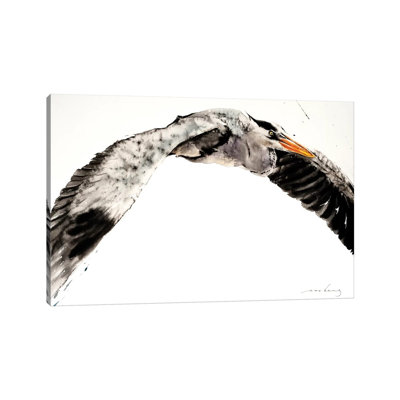 Stork In Flight II by Soo Beng Lim - Wrapped Canvas Painting