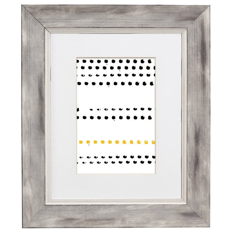 Cadre pour photo simple Heckstall, Argent, 24 po x 24 po emmêlé à 20 po x 20 po