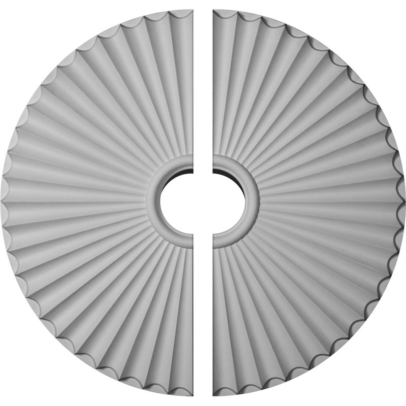 Médaillon de plafond Endurathane Shakuras, DO 29 1/2 po x P 2 po (pour auvents jusqu'à 5 1/2 po), deux pièces, apprêté en usine