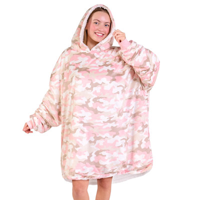 Wearable Hooded Sherpa Blanket