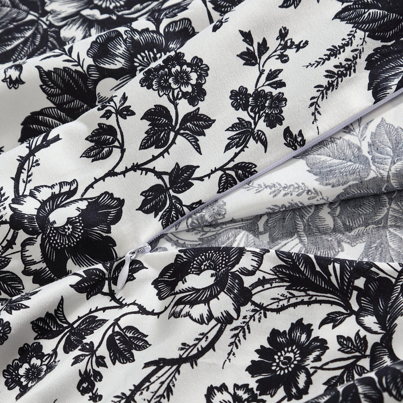 Ensemble de housse de couette réversible noire Betsey Johnson Betseys Toile